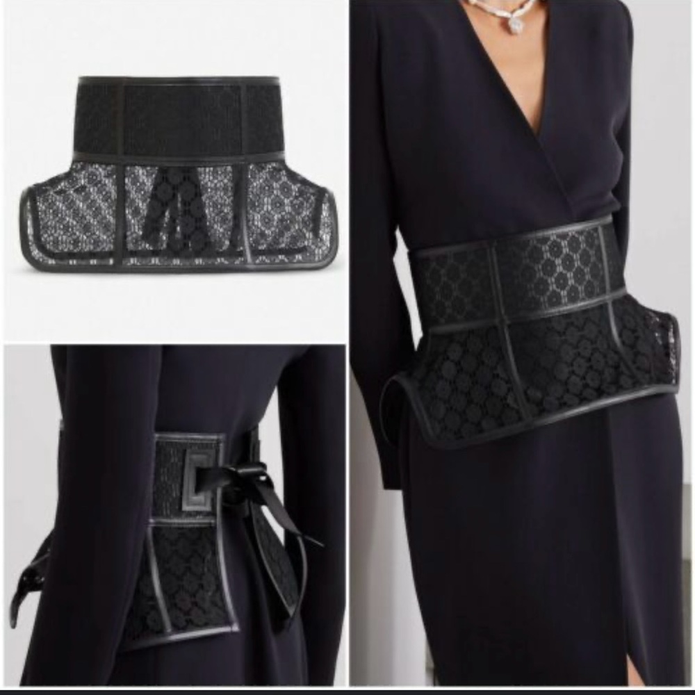 Black Lace Corset Belt